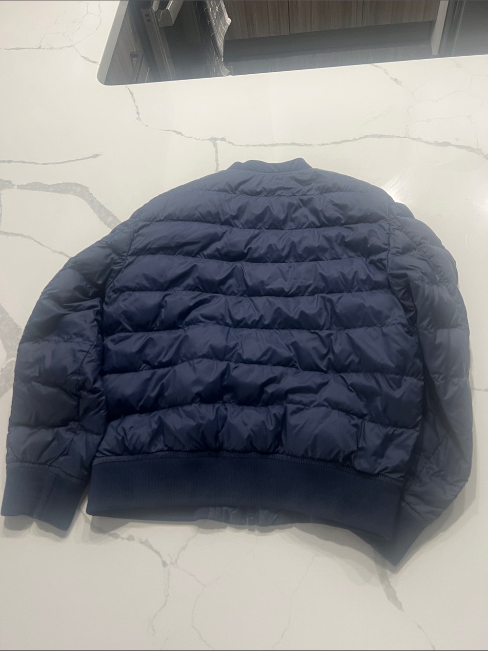 Ralph Lauren Navy Quilted Puffer Jacket with Red Logo - Picture 5 of 6